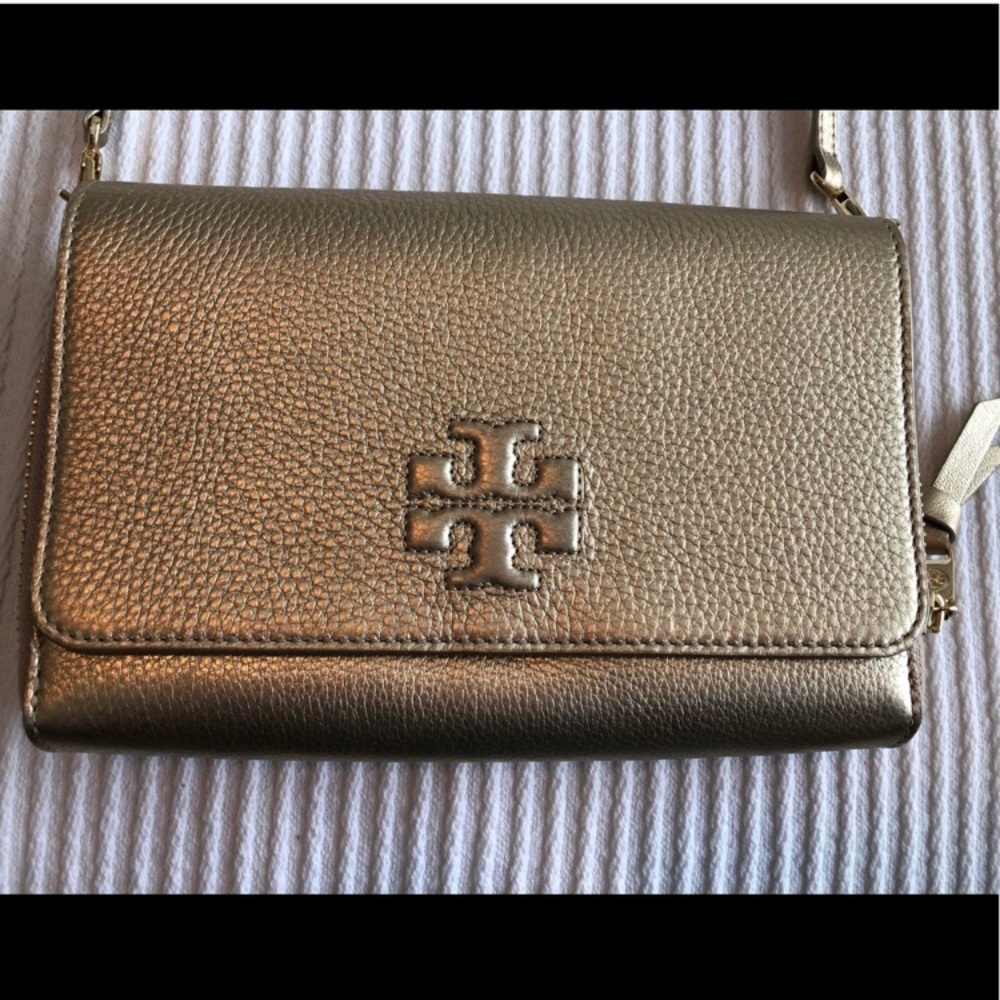 Gold Tory Burch crossbody